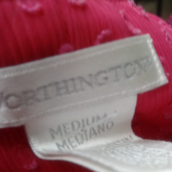 WORTHINGTON Semi Sheer Cap Sleeve Top - Picture 2 of 6